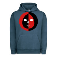 Pigment Midnight Navy eleggua 2 colors face Urban Hoodie - linhVisuals
