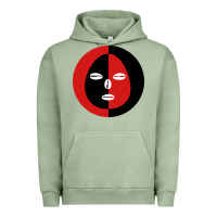 Pigment Oil Green eleggua 2 colors face Urban Hoodie - linhVisuals