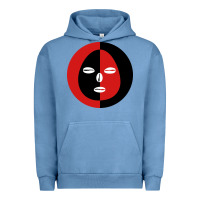Pigment Pebble Blue eleggua 2 colors face Urban Hoodie - linhVisuals