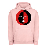 Pigment Salmon eleggua 2 colors face Urban Hoodie - linhVisuals