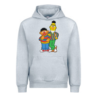Heather Grey bert and ernie Urban Hoodie - linhVisuals