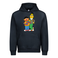 Navy bert and ernie Urban Hoodie - linhVisuals