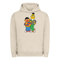 Pigment French Oak bert and ernie Urban Hoodie - linhVisuals