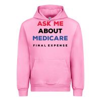 Fuchsia Pink ask me about medicare final expense Urban Hoodie - linhVisuals