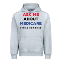 Heather Grey ask me about medicare final expense Urban Hoodie - linhVisuals