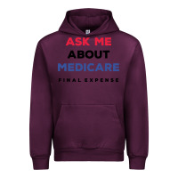 Mauve Wine ask me about medicare final expense Urban Hoodie - linhVisuals
