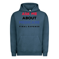 Pigment Midnight Navy ask me about medicare final expense Urban Hoodie - linhVisuals