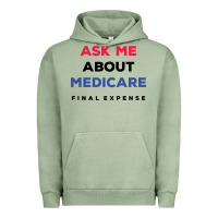 Pigment Oil Green ask me about medicare final expense Urban Hoodie - linhVisuals