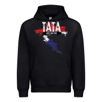 Black mens tata croatian father croatia bester papa father's day Urban Hoodie - linhVisuals