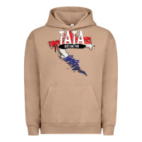 Pigment Burro mens tata croatian father croatia bester papa father's day Urban Hoodie - linhVisuals