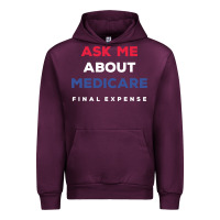 Mauve Wine ask me about medicare final expense Urban Hoodie - linhVisuals