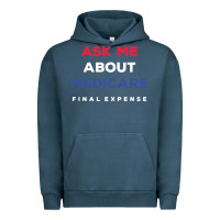 Pigment Midnight Navy ask me about medicare final expense Urban Hoodie - linhVisuals