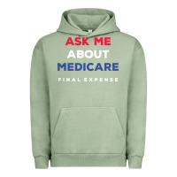Pigment Oil Green ask me about medicare final expense Urban Hoodie - linhVisuals