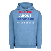 Pigment Pebble Blue ask me about medicare final expense Urban Hoodie - linhVisuals