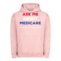 Pigment Salmon ask me about medicare final expense Urban Hoodie - linhVisuals