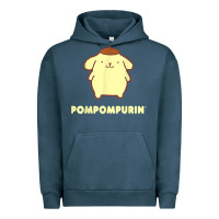 Pigment Midnight Navy pompompurin character front and back t shirt Urban Hoodie - linhVisuals