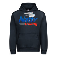 Navy mens natty daddy dad bod light humor beer lover father's day Urban Hoodie - linhVisuals