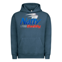Pigment Midnight Navy mens natty daddy dad bod light humor beer lover father's day Urban Hoodie - linhVisuals