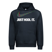 Navy just hodl it Urban Hoodie - linhVisuals