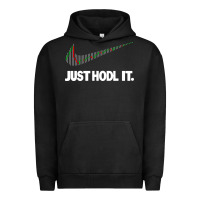 Pigment Black just hodl it Urban Hoodie - linhVisuals