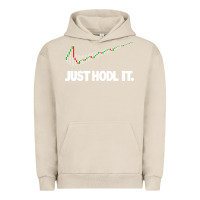 Pigment French Oak just hodl it Urban Hoodie - linhVisuals