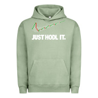 Pigment Oil Green just hodl it Urban Hoodie - linhVisuals