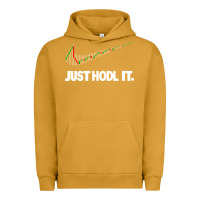 Pigment Peanut Butter just hodl it Urban Hoodie - linhVisuals
