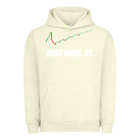 Pigment Pistachio just hodl it Urban Hoodie - linhVisuals