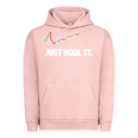 Pigment Salmon just hodl it Urban Hoodie - linhVisuals
