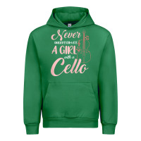 Emerald never underestimate a girl with a cello Urban Hoodie - linhVisuals
