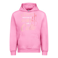 Fuchsia Pink never underestimate a girl with a cello Urban Hoodie - linhVisuals