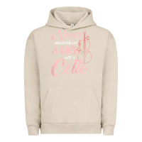 Pigment French Oak never underestimate a girl with a cello Urban Hoodie - linhVisuals