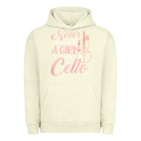 Pigment Pistachio never underestimate a girl with a cello Urban Hoodie - linhVisuals