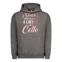 Pigment Tornado never underestimate a girl with a cello Urban Hoodie - linhVisuals
