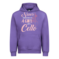 Tulip never underestimate a girl with a cello Urban Hoodie - linhVisuals