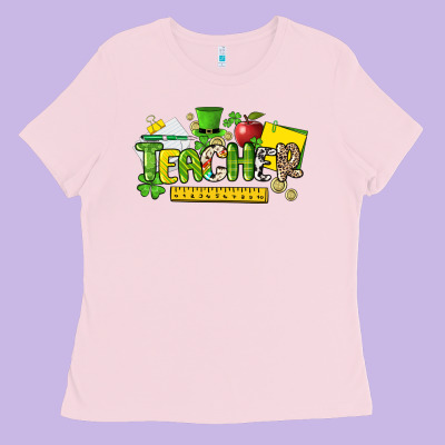 Teacher St. Patrick's Day Ladies Tee Designed By Howdyjamesfarm