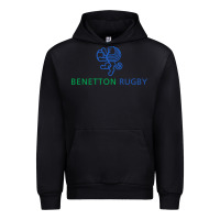 Black benetton rugby Urban Hoodie - linhVisuals