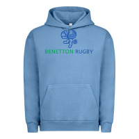 Pigment Pebble Blue benetton rugby Urban Hoodie - linhVisuals