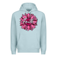 Blue Mist faith breast cancer awareness sunflower Premium Hoodie - Jasminsmagicworld