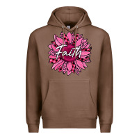 Chestnut faith breast cancer awareness sunflower Premium Hoodie - Jasminsmagicworld