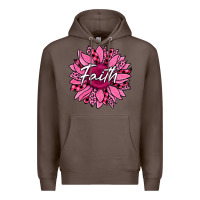 Coffee faith breast cancer awareness sunflower Premium Hoodie - Jasminsmagicworld