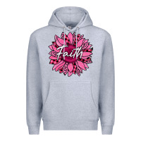 Heather Grey faith breast cancer awareness sunflower Premium Hoodie - Jasminsmagicworld