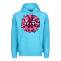 Ocean Blue faith breast cancer awareness sunflower Premium Hoodie - Jasminsmagicworld