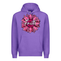 Purple faith breast cancer awareness sunflower Premium Hoodie - Jasminsmagicworld