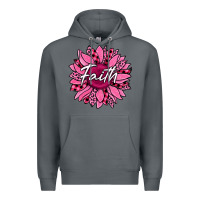 Rock faith breast cancer awareness sunflower Premium Hoodie - Jasminsmagicworld