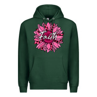 Sports Green faith breast cancer awareness sunflower Premium Hoodie - Jasminsmagicworld