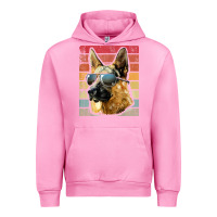 Fuchsia Pink retro vintage german shepherd german shepherd dog gift Urban Hoodie - linhVisuals