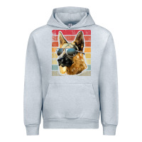 Heather Grey retro vintage german shepherd german shepherd dog gift Urban Hoodie - linhVisuals