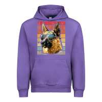 Tulip retro vintage german shepherd german shepherd dog gift Urban Hoodie - linhVisuals