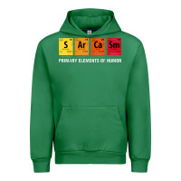 Emerald sarcasm elements of humor periodic table graphic Urban Hoodie - linhVisuals